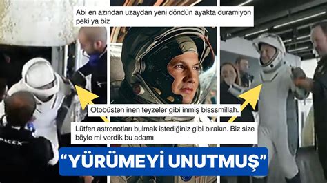Karaya Ayak Basan Astronot Alper Gezeravcı'nın Zar Zor Ayakta Durduğu Anlar Goygoycuların Diline Fena Düştü!